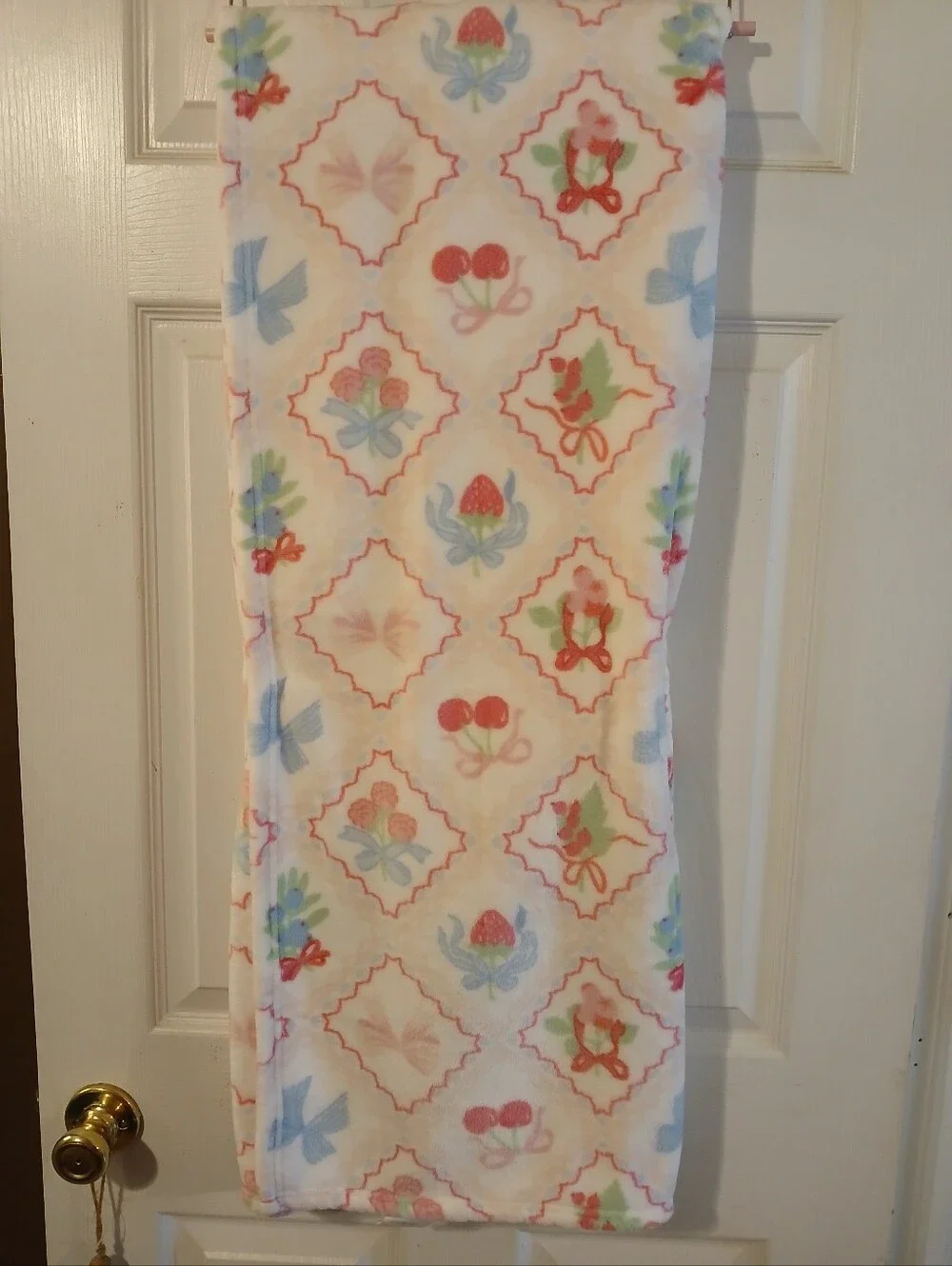 Betsey Johnson NWT Plush Throw- Fruit
